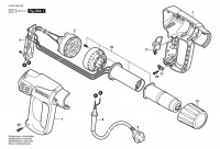 Bosch 0 603 29A 042 PHG 500-2 Hot Air Gun 230 V / GB Spare Parts PHG500-2